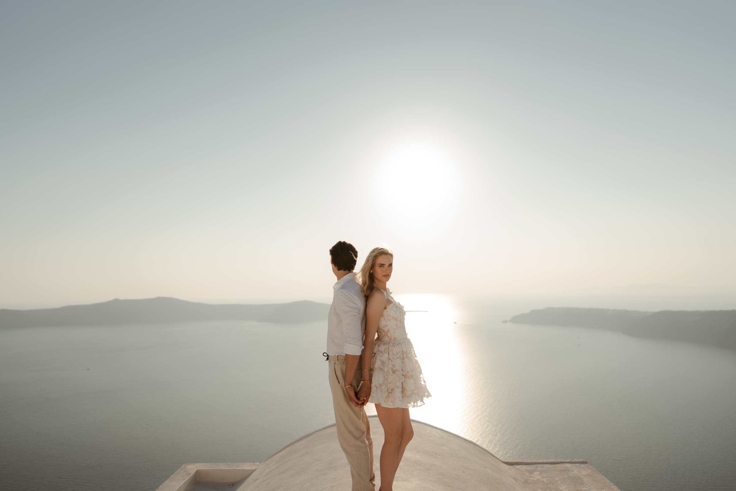 Alyshia and Julian | Santorini Couple Photoshoot in Pyrgos & Imerovigli Couple Sessions-16
