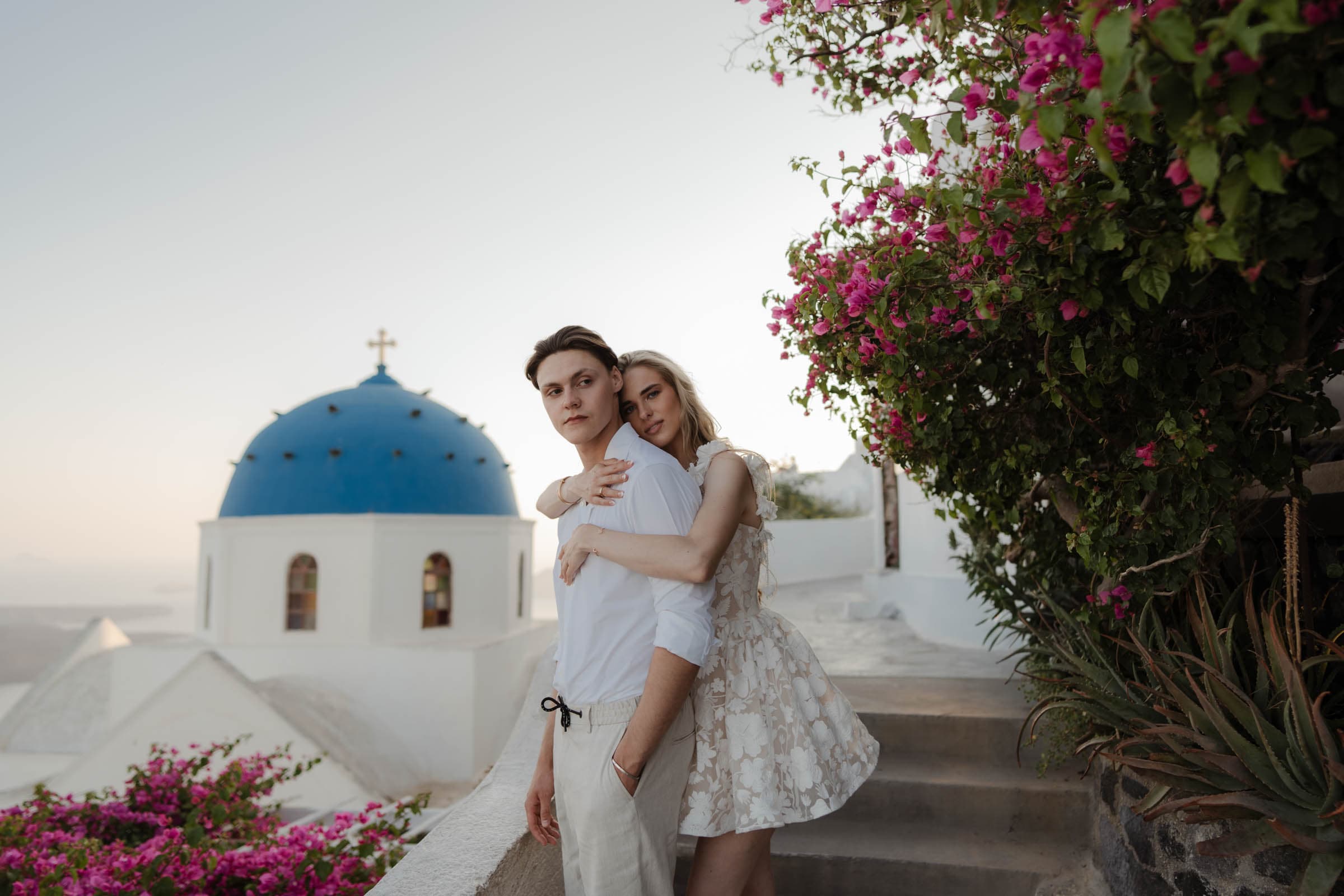 Alyshia and Julian | Santorini Couple Photoshoot in Pyrgos & Imerovigli Couple Sessions-20