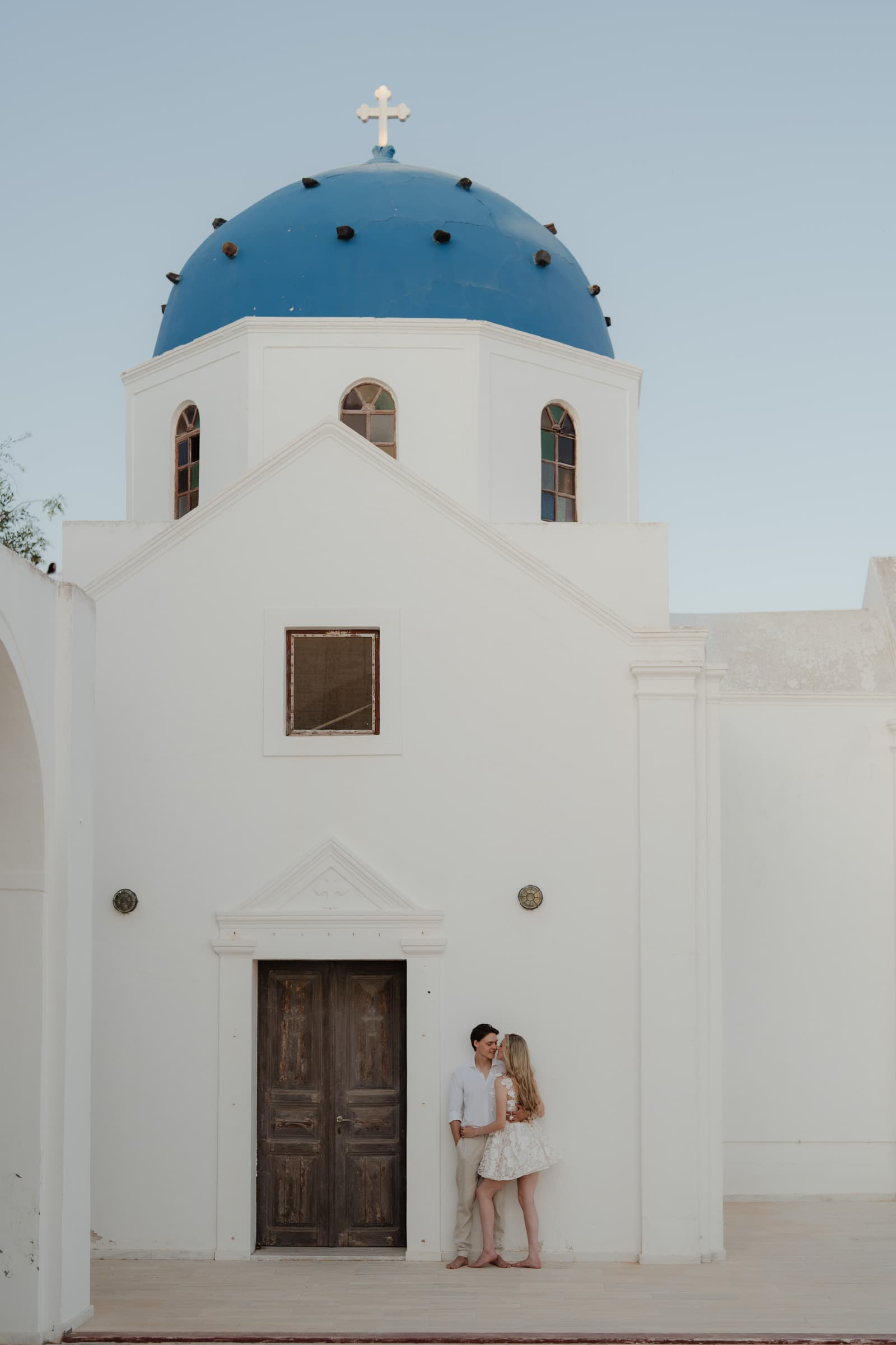 Alyshia and Julian | Santorini Couple Photoshoot in Pyrgos & Imerovigli Couple Sessions-21
