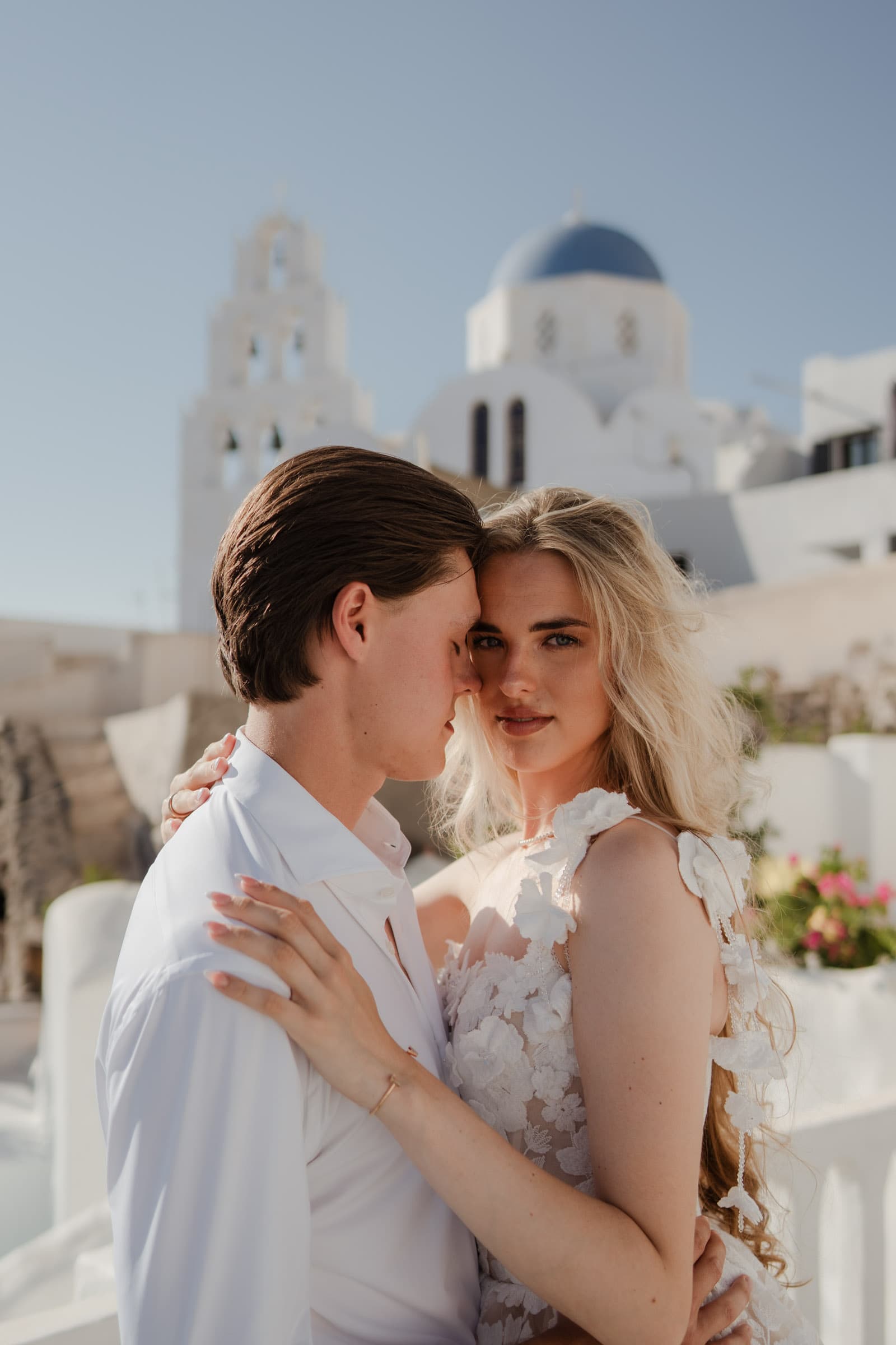 Alyshia and Julian | Santorini Couple Photoshoot in Pyrgos & Imerovigli Couple Sessions-4