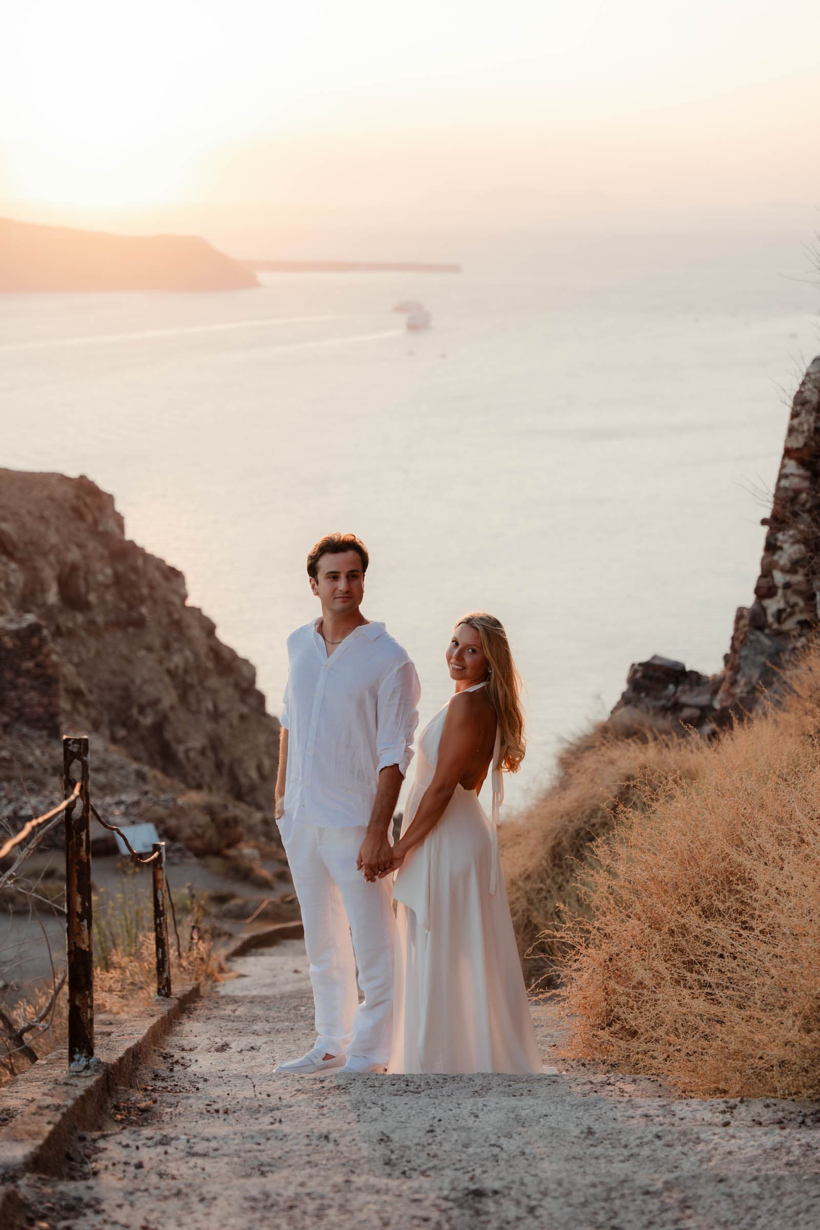 Gianna and Kenny | Imerovigli Couple Session at Skaros Rock Couple Sessions-32