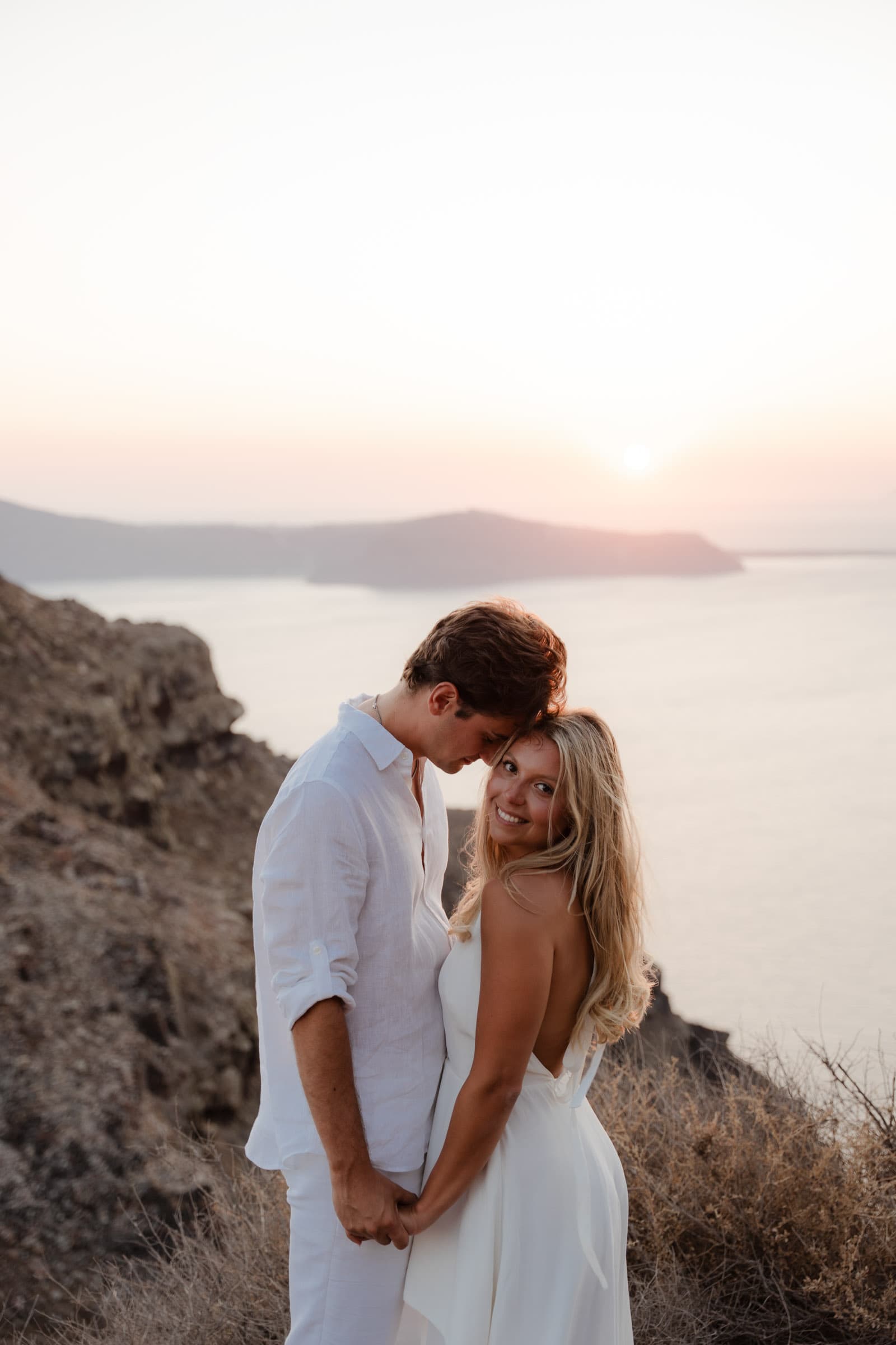 Gianna and Kenny | Imerovigli Couple Session at Skaros Rock Couple Sessions-36
